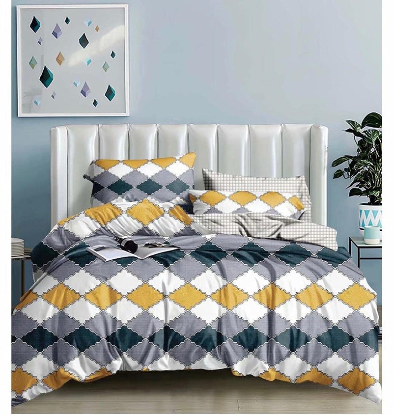 JYOTAKSH Jyotaksh Super Premium Quilt Cover Single Bed with Zipper Blanket Coverrajai CoverComforter CoverDuvet Cover King Size Glace Cotton Warm Stuff King Size Dohars 60x90 Inches RE 23  - Image 2