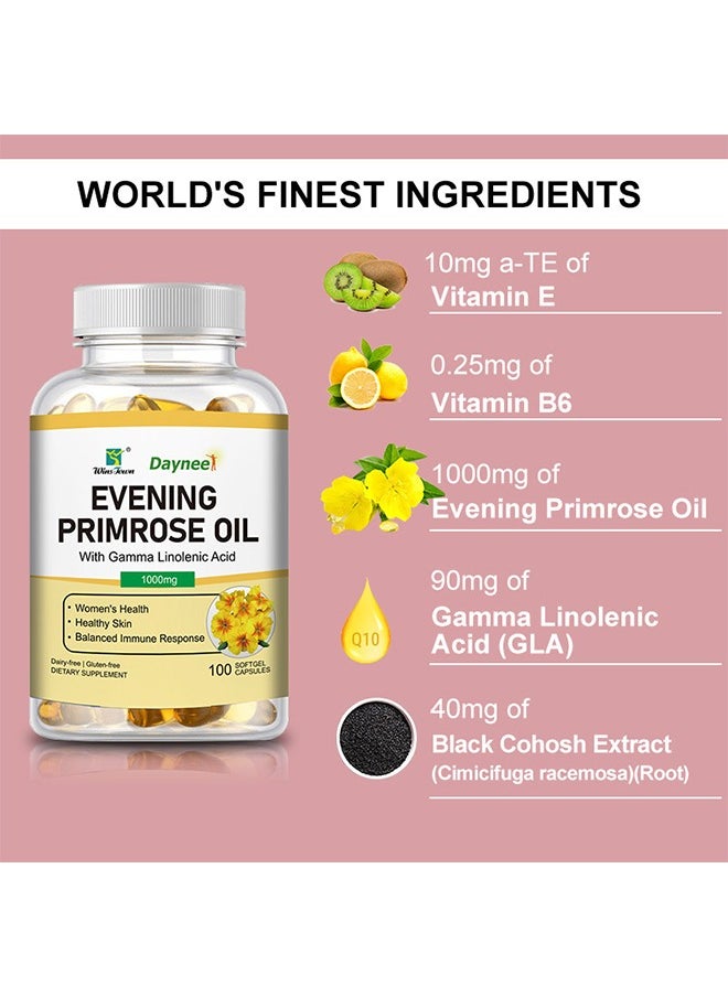 Wins Town Daynee Evening primrose oil soft capsule lmprove skin elastic ity  - Image 4
