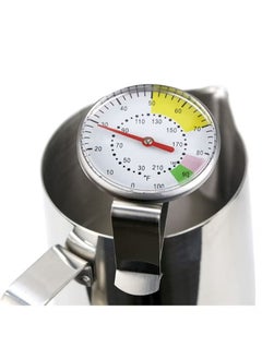 ELFSA Thermometer Kitchen Suitable for Milk Coffee and Water Silver analog colored 13.5cm  - Image 1