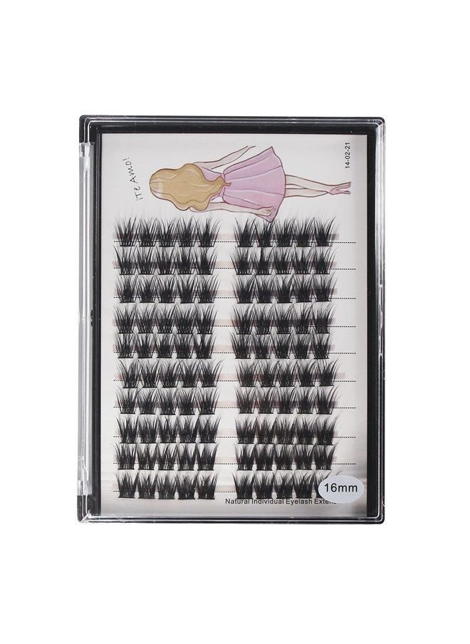 Bodermincer 100 Clusters/box Home Eyelash Extension Thick Segmented 3D Effect Glue Bonded Individual Eyelash Extension Eyelashes Bunches Professional Makeup False Eyelashes (10MM)  - Image 4