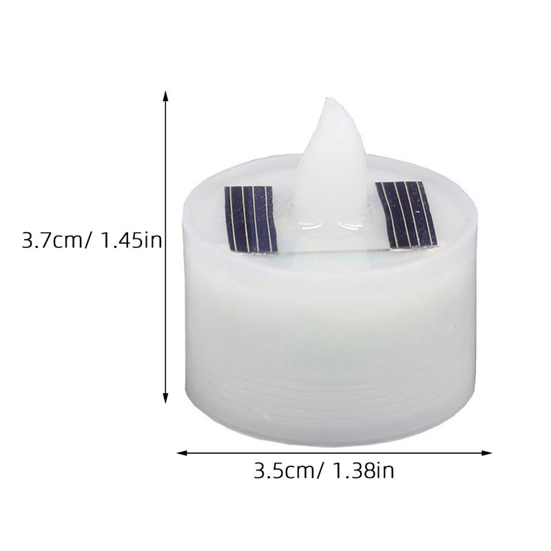 6pcs Solar Candle Lamp Electric Candle Lamp Candle Light Decorative Lamp - Image 3