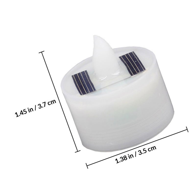 6pcs Solar Candle Lamp Electric Candle Lamp Candle Light Decorative Lamp - Image 2