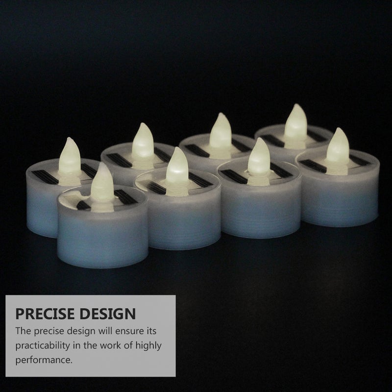 6pcs Solar Candle Lamp Electric Candle Lamp Candle Light Decorative Lamp - Image 4