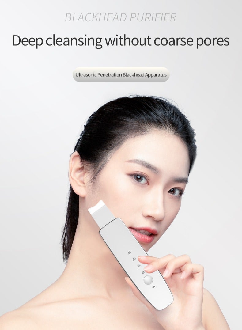 Generic Face Spatula Blackhead Remover,Ultrasonic Skin Scrubber Face Spatula,Skin Spatula Pore Cleaner, Skin Dirt Blackhead Remover Tools for Facial Deep Cleansing For Acne, Oil, Dirt, Dead Skin, Comedone Blackheads & Whiteheads, Suck The Yuck Out of Your Pores,Women and Men  - Image 2