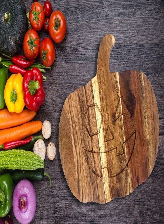 Affinity Decor Wood Cutting Boards Kitchen, Thick Chopping Board, Serving Trays Large Wooden Cutting Board with Deep Juice Groove and Handles, Wooden trays for meat, fruit and cheese (13.6 X 12 X 0.63 Inch) - Image 5