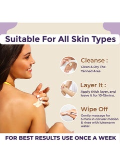 Sanfe Detan Cream Instalite Detan Wipe Off 100 Gm | With Glycoclear Technology | 1 Tone Brighter In 10 Mintues | For Legs, Arms, Underarms And Back | Detan Cream Pack For Tan Removal & Glowing Skin  - Image 4