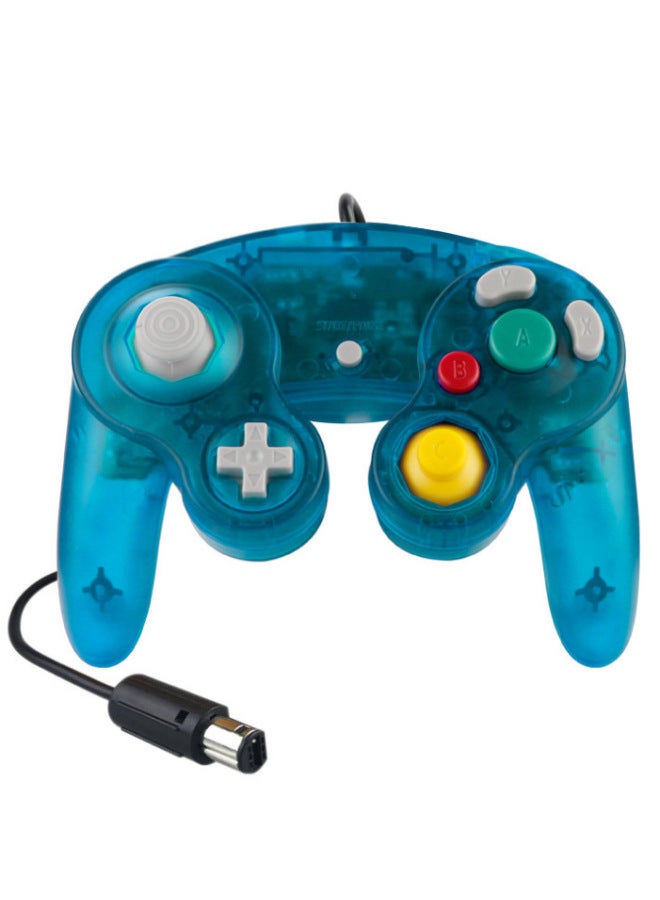 Ngc Wired Game Controller Single-point Vibration 10-color Digital Computer Game Controller For Nintendo Gamecube-Product Color:Transparent Dark Green  - Image 1