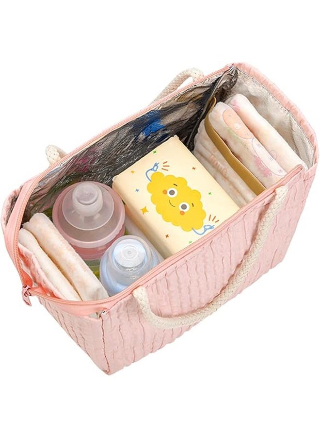 Lemon Multifunctional Bear Diaper Bag, Mom Hand Bag with watertight Designs & Multiple, Compartments for Baby essential - Image 3