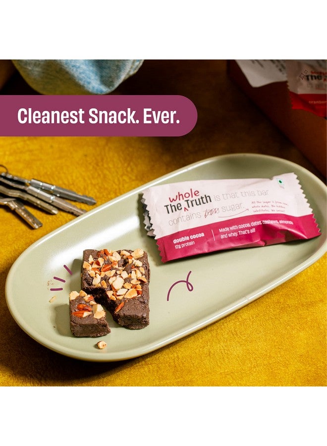 The Whole Truth The Whole Truth - Protein Bars | All-in-One | Pack of 6 x 52 g each | No Added Sugar | No Preservatives | No Artificial Sweeteners | No Gluten or Soy | All Natural Ingredients | Six Different Flavours - Image 5