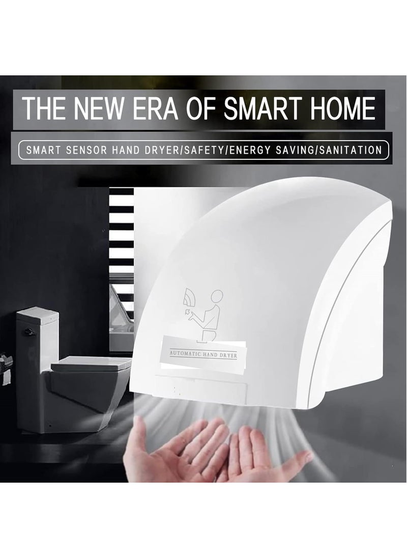 Cloudtail Cloudtail Hand DryerAutomatic SensorWall MountHigh SpeedFast DryDomestic Commercial UseSuitable for HomeHotelHospitalRestaurantSchoolCollegesMaterial AbsPlasticColor WhiteSet of 1  - Image 3