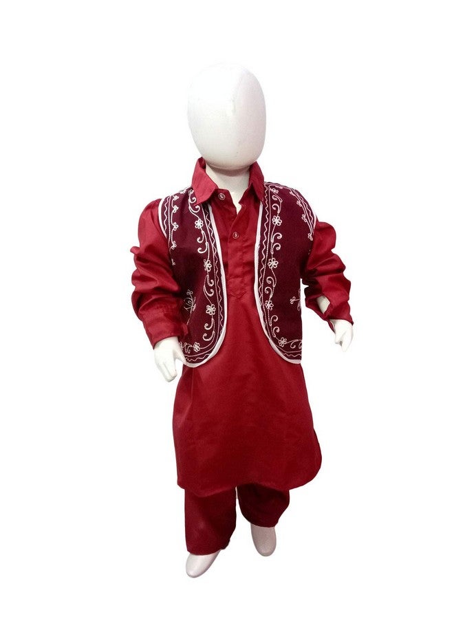 BookMyCostume Polyester Kashmiri Pathani Suit Indian State Fancy Dress Costume for Boys and Adults 7-8 Years - Image 1