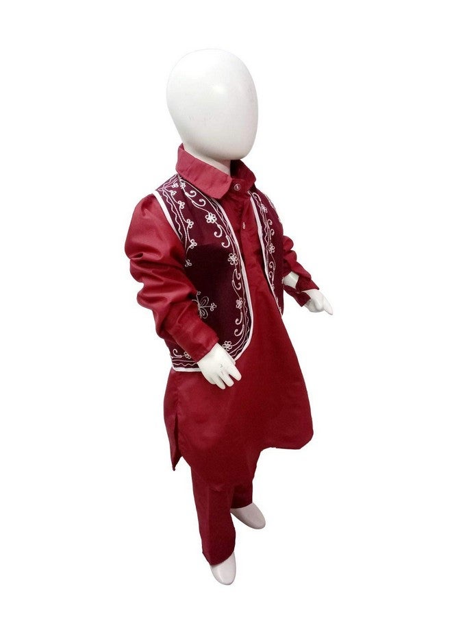 BookMyCostume Polyester Kashmiri Pathani Suit Indian State Fancy Dress Costume for Boys and Adults 7-8 Years - Image 2