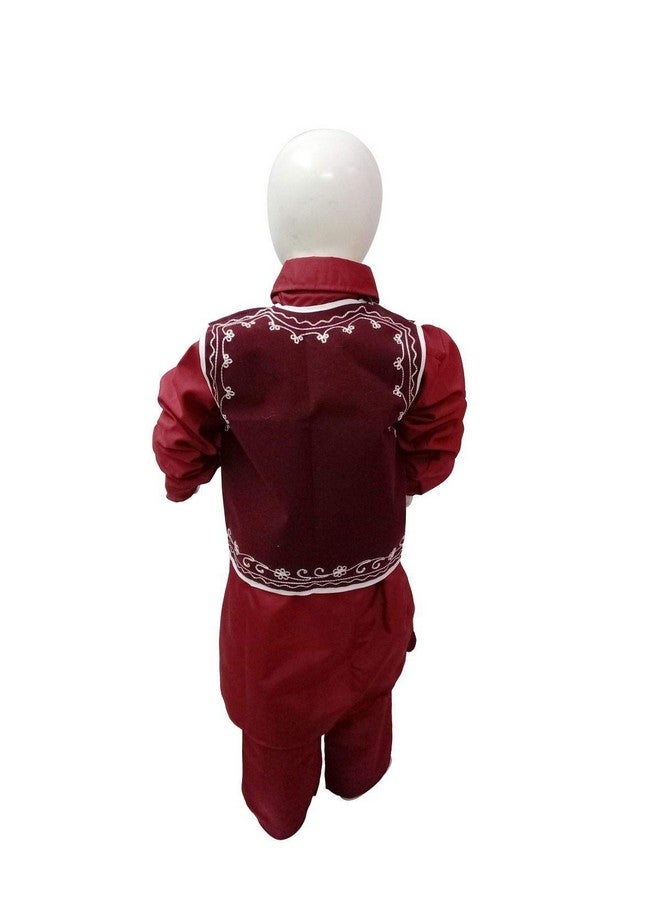 BookMyCostume Polyester Kashmiri Pathani Suit Indian State Fancy Dress Costume for Boys and Adults 7-8 Years - Image 3