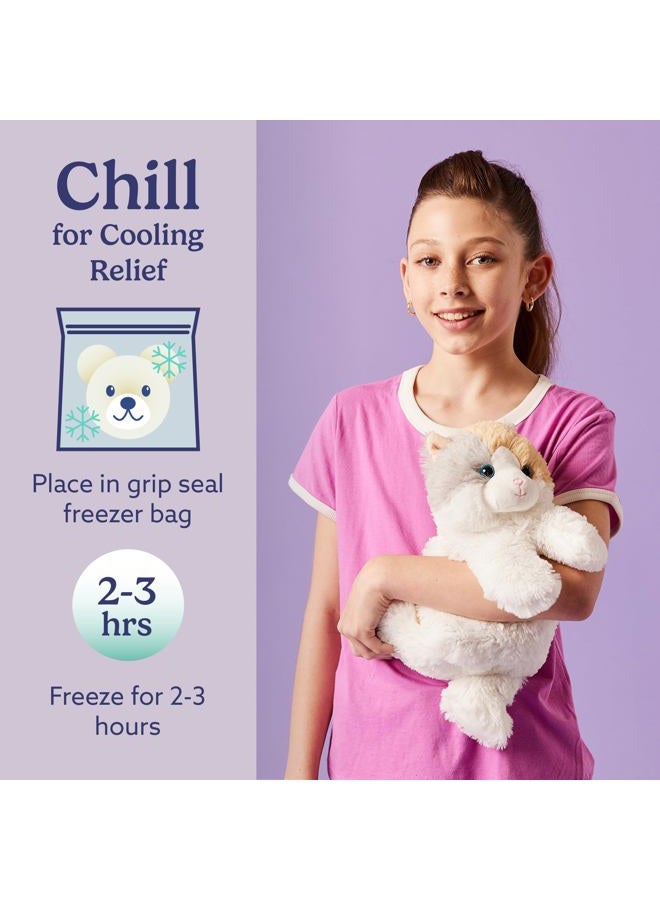 Warmies حيوانات محشوة صغيرة قابلة للتسخين بالميكروويف ووزنها، قطة كاليكو - دمية محشوة مدفأة للدفء والراحة - ألعاب محشوة ناعمة لطيفة للبالغين والأطفال (الأولاد، البنات، الرضع والأطفال الصغار) - Image 5