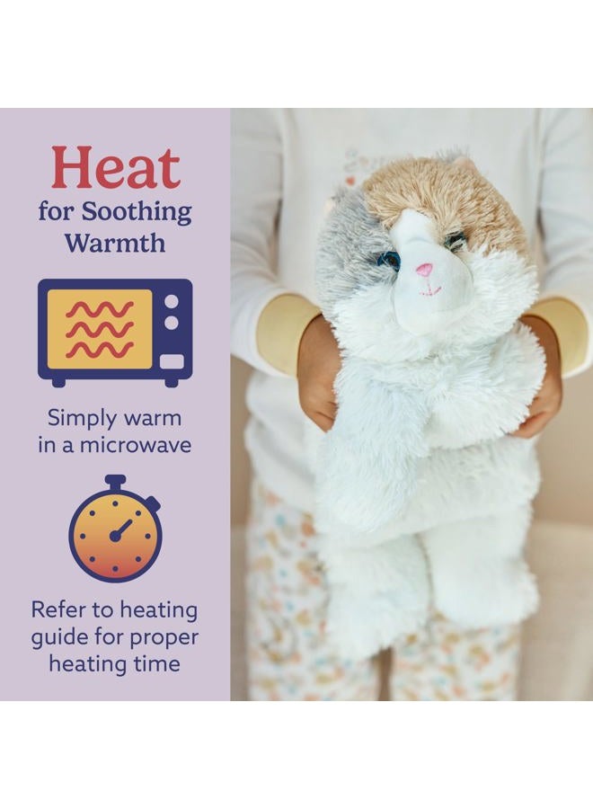Warmies حيوانات محشوة صغيرة قابلة للتسخين بالميكروويف ووزنها، قطة كاليكو - دمية محشوة مدفأة للدفء والراحة - ألعاب محشوة ناعمة لطيفة للبالغين والأطفال (الأولاد، البنات، الرضع والأطفال الصغار) - Image 4