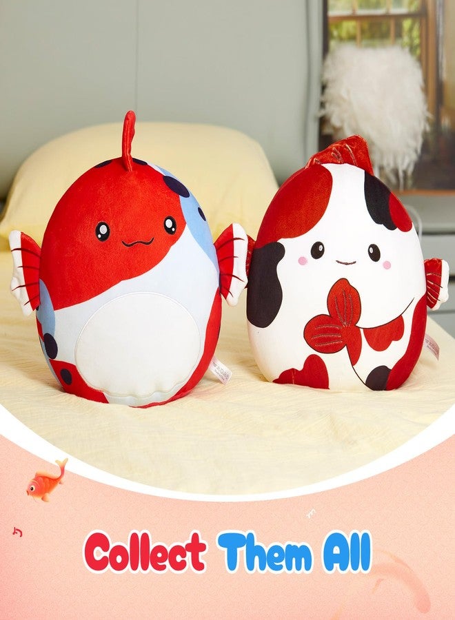 Glow Guards 13-Inch The Koi Fish Plush Pillow Soft Fish Stuffed Animal Toy Cute Multicolored Koi Fish Plush Toy,Gift for Birthday Kids Girls Boys - Image 5