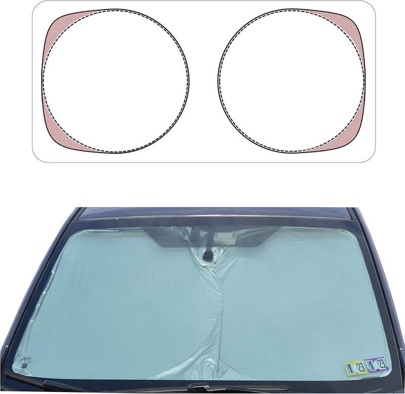 A1 Shades Patented Automotive Windshield Sunshade - Foldable Sun Shade for Truck and SUV - Image 1