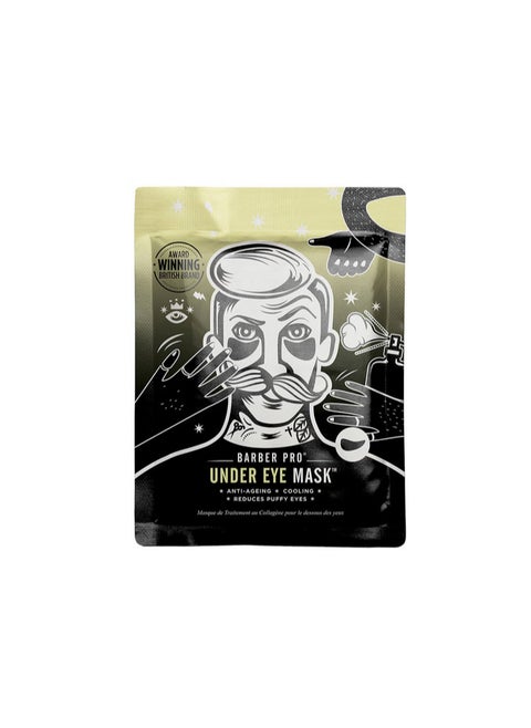 BARBER PRO Under Eye Mask with Activated Charcoal and Volcanic Ash (3 Applications)