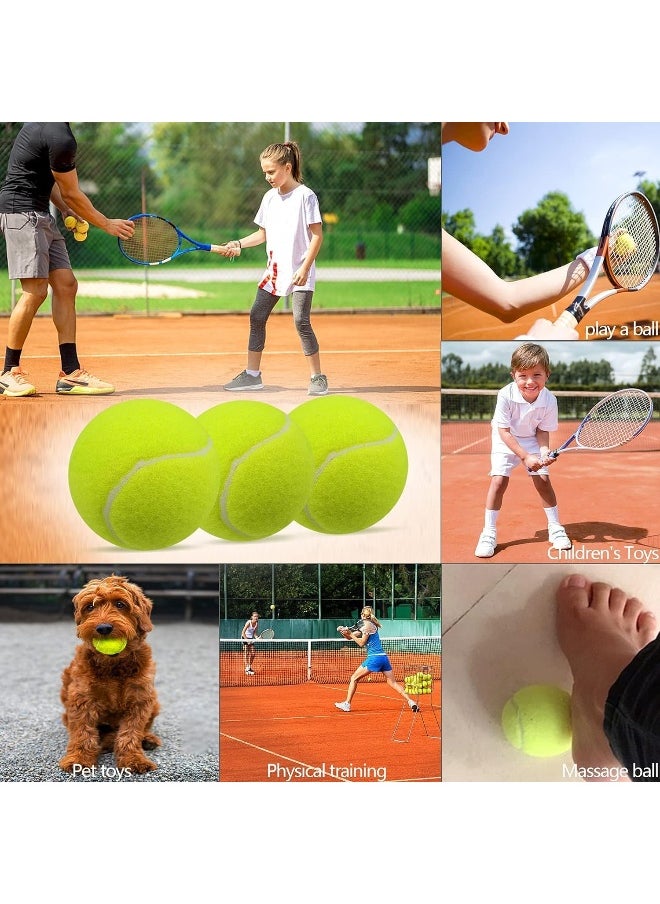 Biella 3Pcs Tennis Balls - Training Ball For Dogs - Super Bounce For Beginner Cricket Training Practice  - Image 4