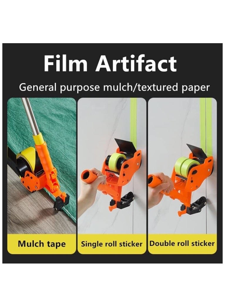 Generic Bending-Free Floor Tape Applicator Quick-Sticking Device For Masking Paper With Extendable Pole  - Image 4