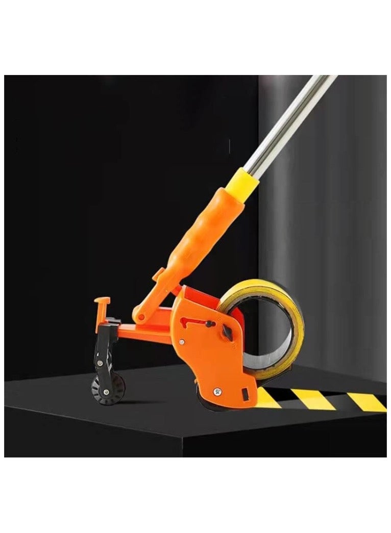 Generic Bending-Free Floor Tape Applicator Quick-Sticking Device For Masking Paper With Extendable Pole  - Image 1