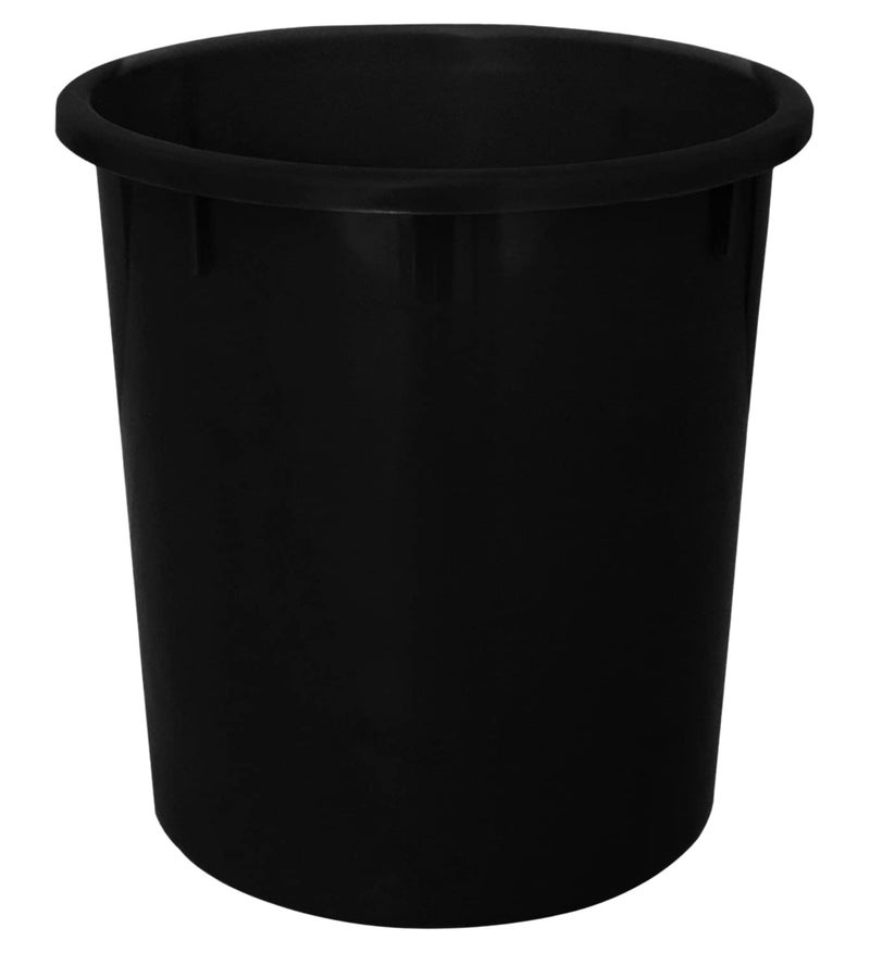 Kuber Industries 5L Plastic Open Dustbin - Black - Image 1