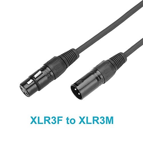 MOUNTAIN_ARK 30 ft 3 Pin DMX Cable with Male/Female XLR Connector, DJ Stage Lighting Data Signal Wire - Image 2