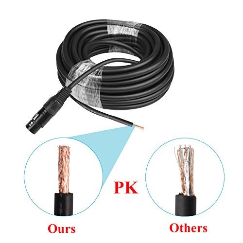 MOUNTAIN_ARK 30 ft 3 Pin DMX Cable with Male/Female XLR Connector, DJ Stage Lighting Data Signal Wire - Image 3