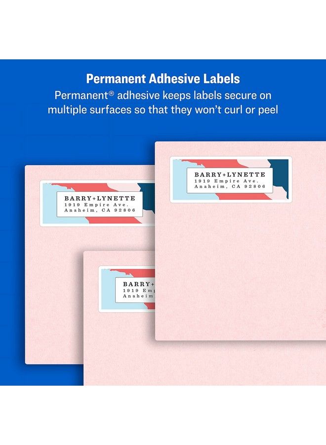 AVERY 18160 Easy Peel Address Labels 1 X 25 8 White 300 Labels Pack - Image 4