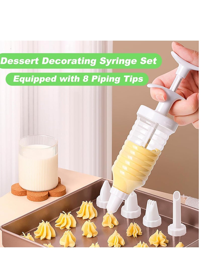 general Cake Decorating Gun, Cupcake Icing Piping Kit, Cake Decorating Kit with 8 Piping Tips, Cupcake Injector/Decorating Icing Set, White - Image 2