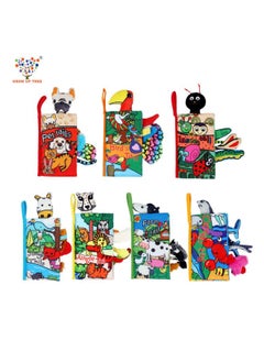 Generic Growth Tree Growth Tree Tail Cloth Book Baby Enlightenment Education Early Education Three-dimensional Tear Baby Cloth Book-Color:Marine Animals  - Image 2