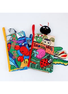 Generic Growth Tree Growth Tree Tail Cloth Book Baby Enlightenment Education Early Education Three-dimensional Tear Baby Cloth Book-Color:Marine Animals  - Image 4