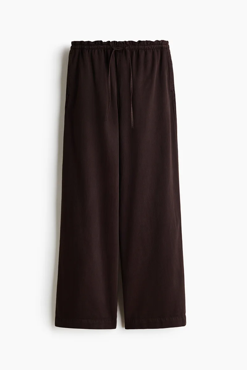 H&M Tie-belt paper bag trousers