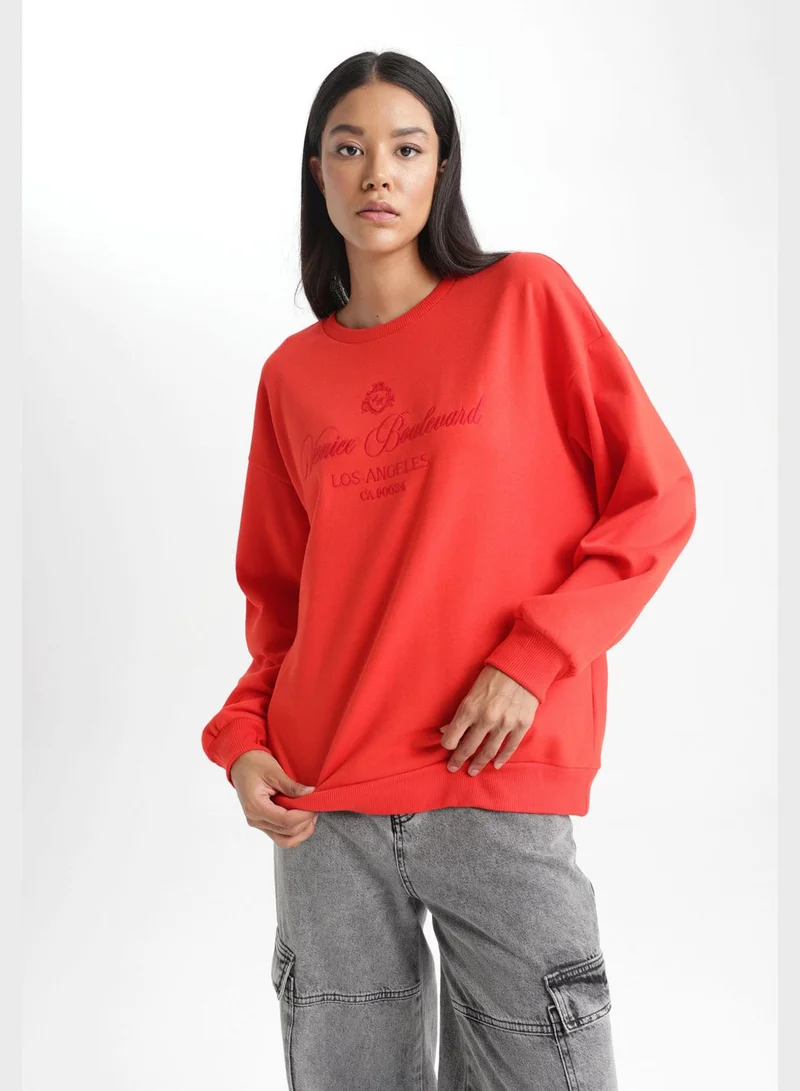 DeFacto Crew Neck Sweatshirt