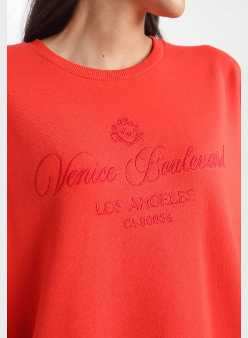 DeFacto Crew Neck Sweatshirt