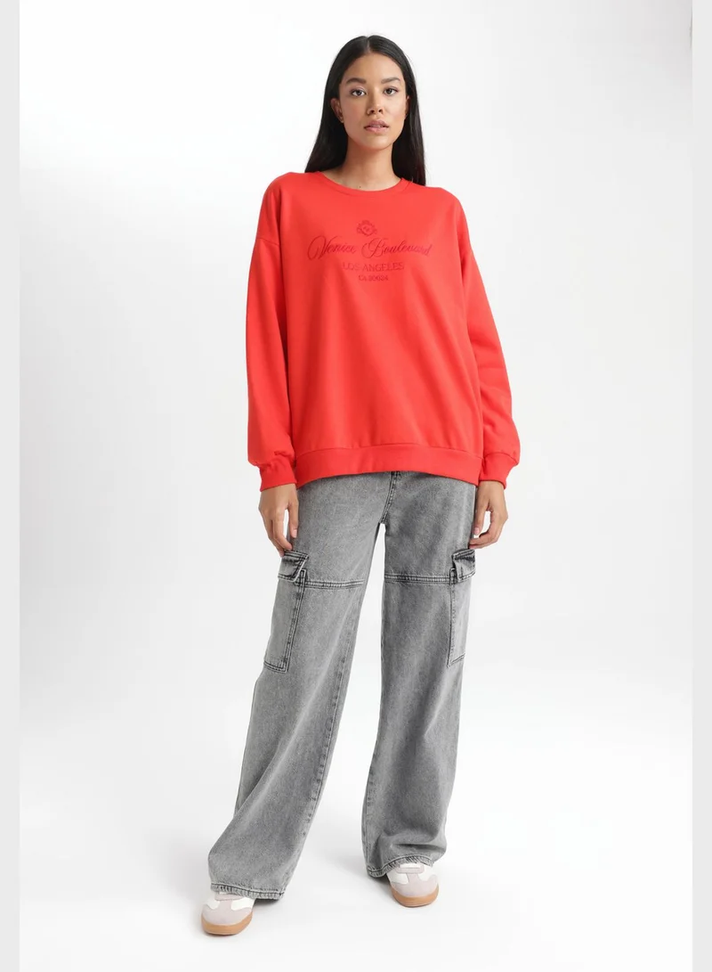 DeFacto Crew Neck Sweatshirt