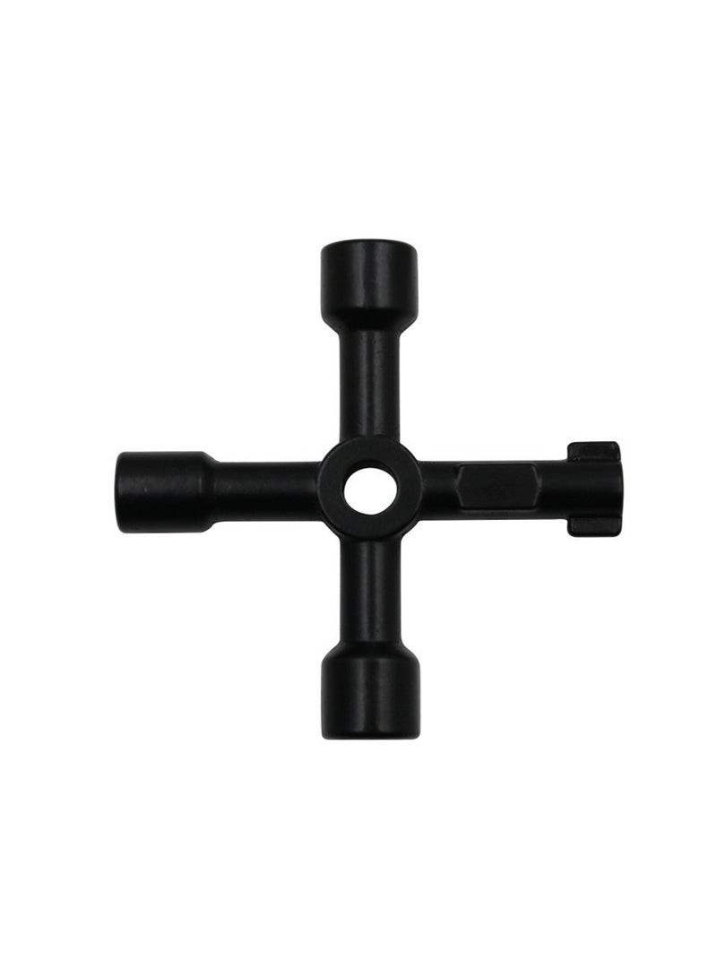 لوبيتيز مقياس المياه مفتاح 16 بوصة الصلب القسري مقبض T مع 4 اتجاهات متعددة الوظائف مفتاح الصليب العالمي - Image 5