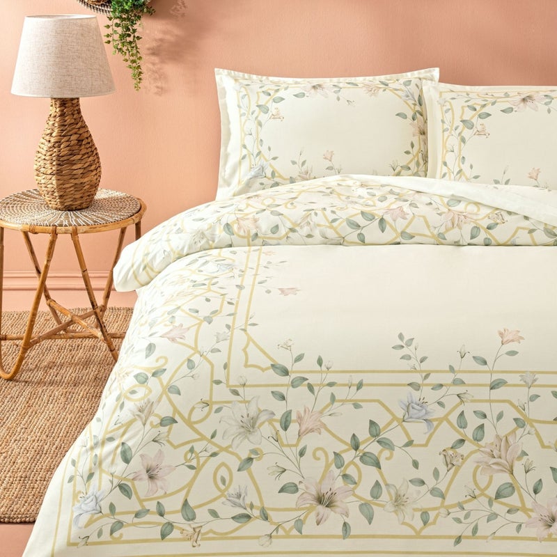 Linens Sc Allday Lukis Duvet Cover Set Single Ecru  - Image 3
