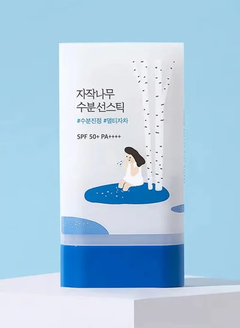 راوند لاب بيرش جوس مرطب صن ستيك (SPF50+ PA++++) (19 جم) | عصا واقية من الشمس مرطبة للوجه والجسم، بدون طبقة بيضاء، غير لزجة، صديقة للمحيطات وآمنة للشعاب المرجانية، مناسبة للسفر - Image 1