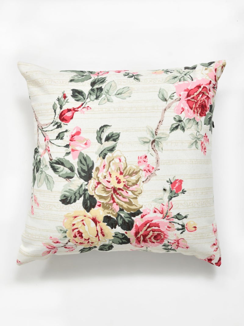 Clasiko Premium Duck Cotton Decorative Throw Cushion Covers for Sofa Living Room ; Set of 5; 22x22 Inches; Floral Nest - Image 5