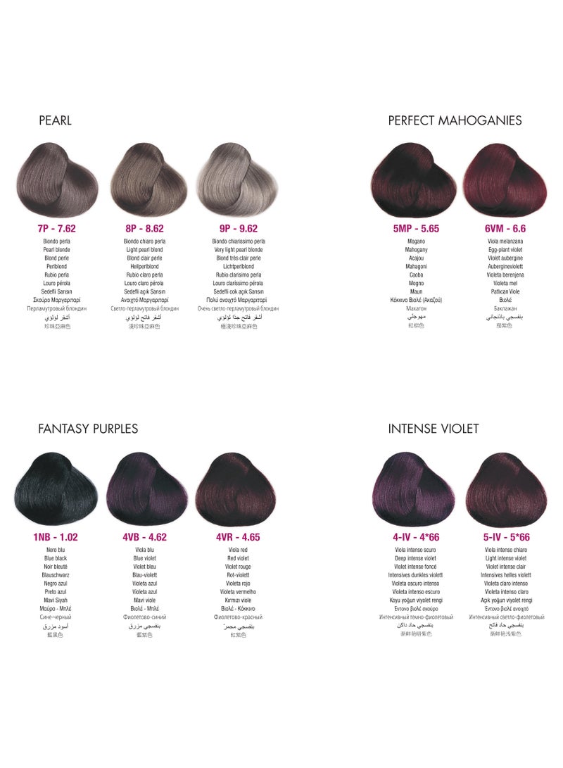 framesi FRAMCOLOR 2001 - Permanent Hair Colouring Cream 60 ML | 4/IV Deep Intense Violet - Image 3