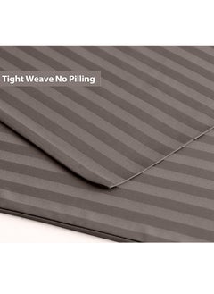 snooze Snooze Striped set 2 pillowcases 45*65 cm, Silver  - Image 3