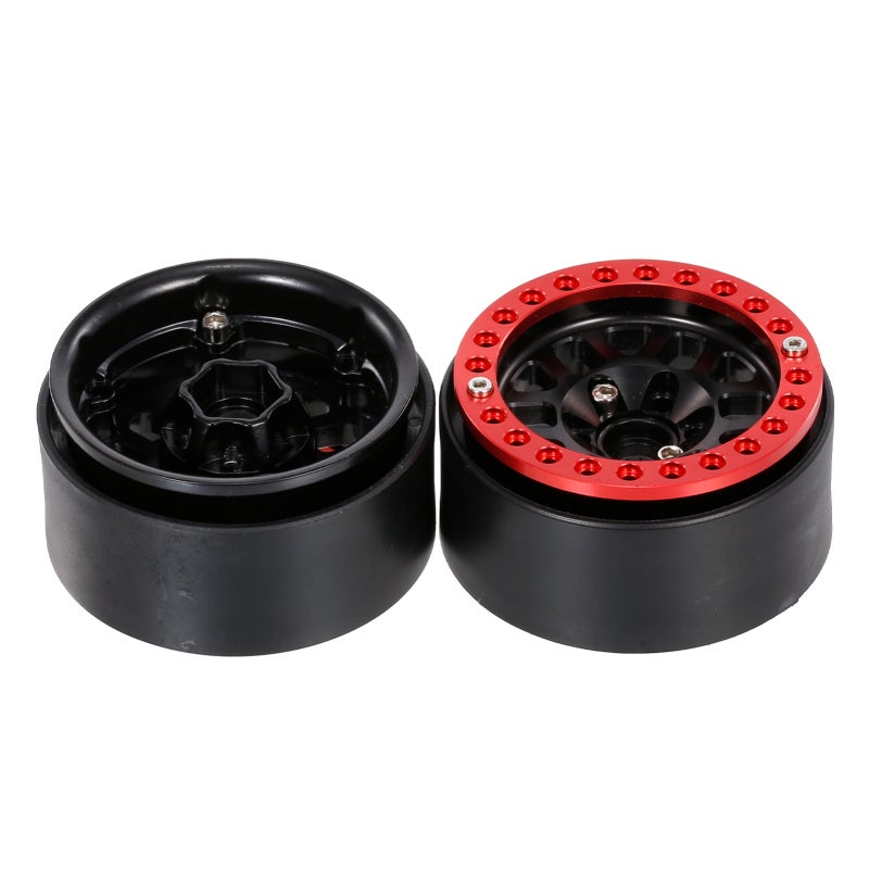 1.9 Beadlock Wheel Rim: Zinc Alloy Construction - Enhanced Grip RC Car Rim for 1/10 RC Crawler Vehicles - Image 2
