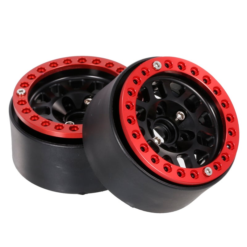 1.9 Beadlock Wheel Rim: Zinc Alloy Construction - Enhanced Grip RC Car Rim for 1/10 RC Crawler Vehicles - Image 1
