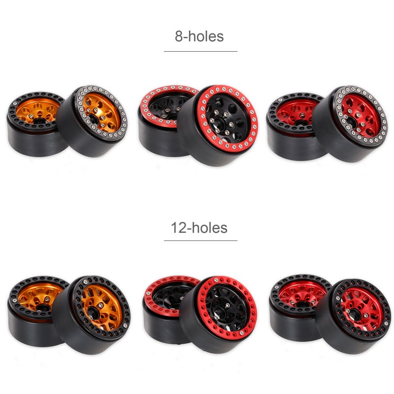 1.9 Beadlock Wheel Rim: Zinc Alloy Construction - Enhanced Grip RC Car Rim for 1/10 RC Crawler Vehicles - Image 5