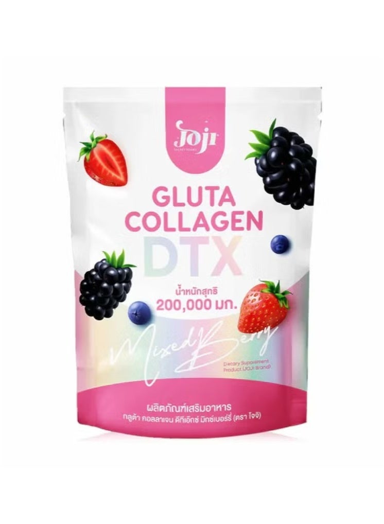 Joji Gluta Collagen DTX Mixed Berry – L-Glutathione + Collagen 200,000mg | Thai Skin Glow & Detox Drink - Image 1