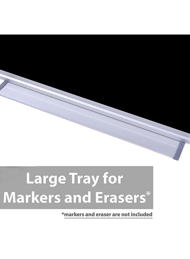 DexBoard 36 X 24 Inch Aluminum Frame Black Chalkboard For Wall ; School Magnetic Blackboard With Sturdy Frame For Kids Teachers Written On By Regular Chalk - Image 5