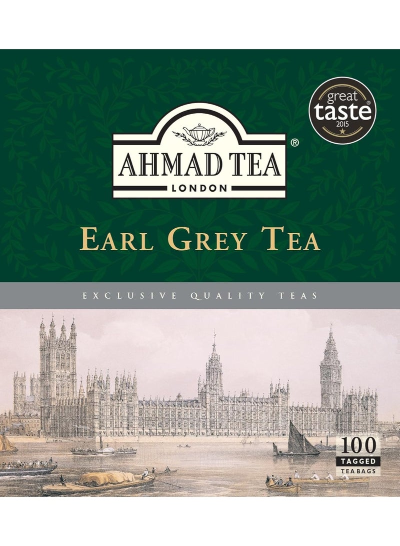 أحمد تي شاي ايرل جراي من احمد تي، 100 فتلة