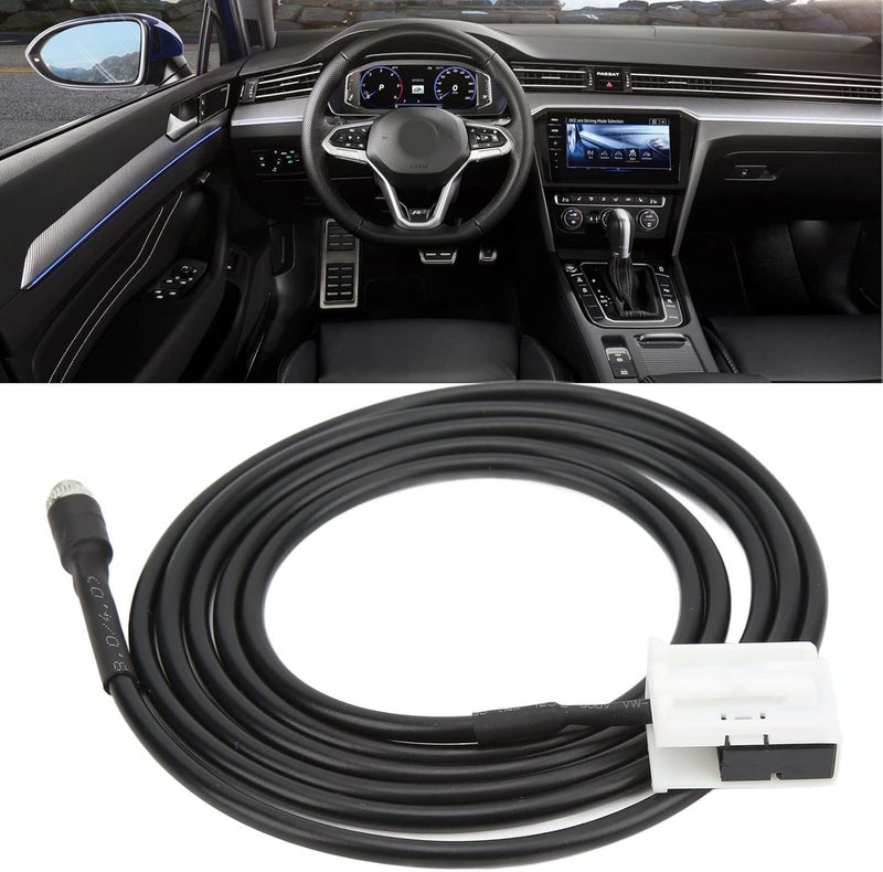 ويوبلز محول كابل موسيقى AUX، محول سلك كابل AUX IN للسيارة، منفذ خلفي 12 سنًا لأجهزة RCD510 وRCD310 وRCD300 وRNS510 إلى أجهزة NVF 230 وNAF231 - Image 3