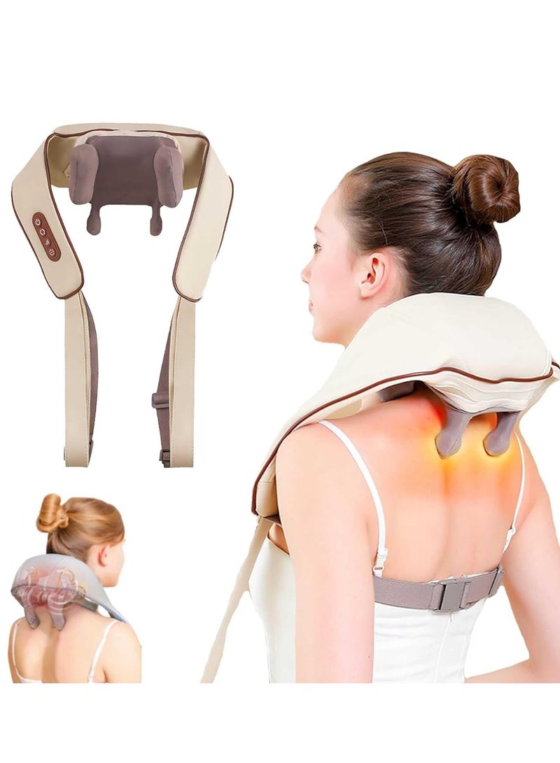 DubaiGallery Cordless Neck and Back Massager - Shiatsu Extended Nodes Massager Tools with Heat, Rechargeable Deep Tissue 6D Kneading Massage Machine for Shoulder, Leg, Muscle Pain Relief - Image 1